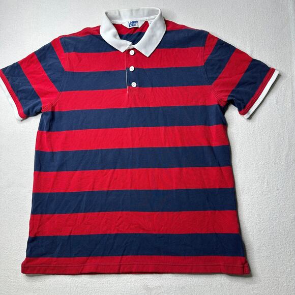 Lands' End Other - Lands End Mens Polo Tailored Fit Size L Rugby Golf Athletic Vintage